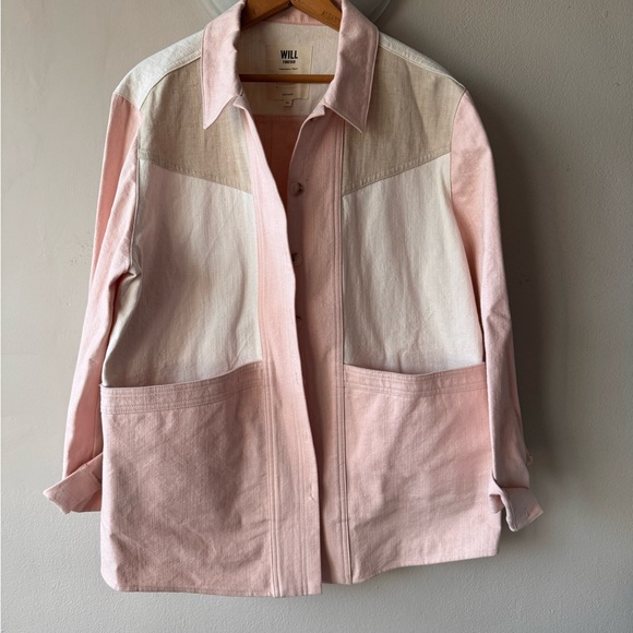 Sezane Jackets & Blazers - Sezane Will Jacket - Pink, Cream, and Tan